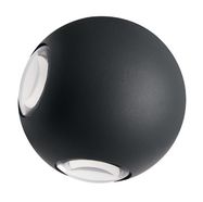 Outdoor wall mounted luminaire FALENA-3, 9W, 450lm, 4000K, IP54, dark grey, ORO