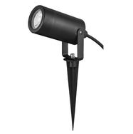 Fixtuire for illumination of plants, for 1x GU10, NIDA, IP54, black, ORO