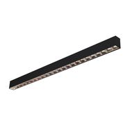 LED linear luminaire RAGGIO, 230Vac, 40W, 120cm, 5000lm, 4000K, IP20, black, series connection, ORO