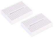 BREADBOARD, 170 PIN, WHITE, 2PK