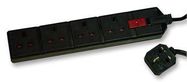 POWER OUTLET STRIP, 4 OUTLET, 2M, 240V