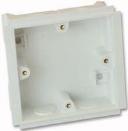 MOUNTING BOX, 1GANG, 25MM DEEP, WHITE