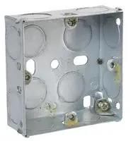 BACK BOX - 1 GANG/25MM/ADJ LUGS