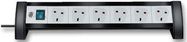 POWER OUTLET STRIP, 6 OUTLET, 3M, 240V