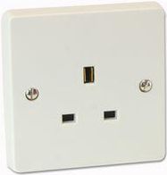 1 GANG UNSWITCHED SOCKET