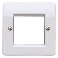 FRONT PLATE, 1 GANG, 50MM. WHITE