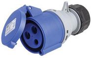 CONNECTOR 250V 32A 2P+E IP44 BLUE