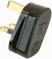 UK MAINS PLUG, 240V, 13A, BLK