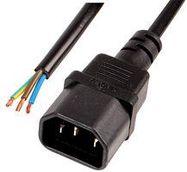 LEAD IEC PLUG C14 - BARE ENDS 5M