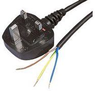 POWER CORD, UK PLUG-FREE END, 3M