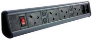 POWER OUTLET STRIP, 4 OUTLET, 230V