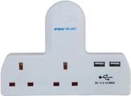 ADAPTOR TWO WAY WITH TWO USB PORTS