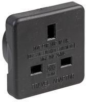 TRAVEL ADAPTOR UK TO US BLACK, PK2