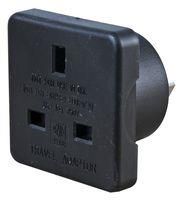 TRAVEL ADAPTOR UK TO AUST BLK 2 PK