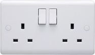 CASA 2G 13A DP SWITCHED SOCKET