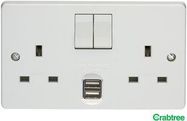 2G SW SOCKET + 2.1A USB PORT