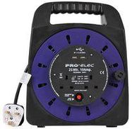 HANDBAG REEL, 2-GANG, 10A WITH USB 25M