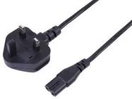 POWER CORD, UK-IEC 60320 C7, 5M, BLACK