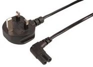 LEAD 13A PLUG TO C7 RA BLACK 2M