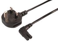 LEAD 13A PLUG TO C7 RA BLACK 0.5M