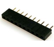 Socket;pin strips;female;PIN:10;straight;2mm;THT;1x10