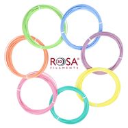 Filament PLA set 7 pastell colors 30g each (10m) 1.75mm for 3D pens ROSA3D