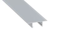 LED profile for LED strips, aluminum anodized, recessed, PLATO, 3m