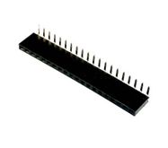 Socket;pin strips;female;PIN:20;angled;2.54mm;THT;1x20;3A