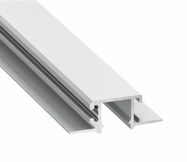 LED Profile LUMINES MONO, recessed, silver anodized 2.02m