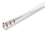 LED profile, plastic, recessed, bendable, SLASH8, 1m, TOPMET