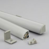 Anodized aluminum profile for LED strips, corner type, length 2m
