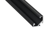 LED Profile LUMINES type C black anodized 3m