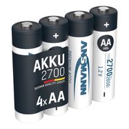Rechargeable battery R6 (AA) 1.2V 2700mAh Ni-Mh ANSMANN (4vnt blister)
