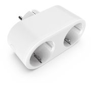 Smart dual socket Wi-Fi, 3680W, IP20, with timer, white, WOOX