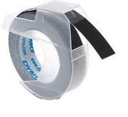 Embossing Tape 3D 9mm x 3m White on Black DYMO