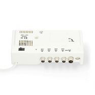 CATV Amplifier | Gain: 20 dB | 47 - 862 MHz | Number of outputs: 4 | Gain control | White