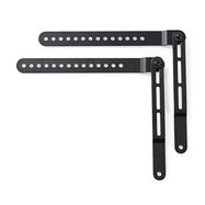 Soundbar Mount | Compatible with: Universal | Attached to the TV | 10 kg | Rotatable | Steel | Black