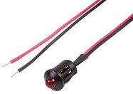 LED INDICATOR, PANEL MNT, 8MM, RED