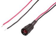 LED INDICATOR, PANEL MNT, 8MM, RED