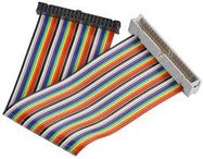 RIBBON CABLE, RAINBOW, M-F, 40WAY, 200MM