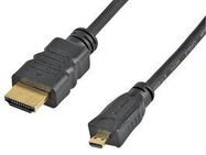 CABLE, HDMI MICRO PLUG-PLUG, 3.28FT, BLK