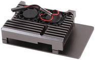 ACTIVE HEATSINK CASE, PI4, GUN METAL