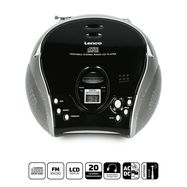 Portable stereo FM radio with CD player Black/silver