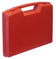 STORAGE CASE, POLYPROPYLENE, RED