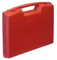 STORAGE CASE, POLYPROPYLENE, RED
