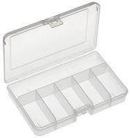 STORAGE BOX, 5 COMPARTMENT, TRANSPARENT