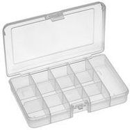 STORAGE BOX, 10 COMPARTMENT, TRANSPARENT