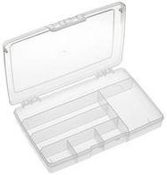 STORAGE BOX, 7 COMPARTMENT, CLEAR