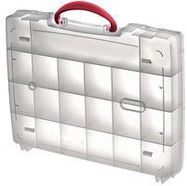 STORAGE BOX, 21 COMPARTMENT, CLEAR