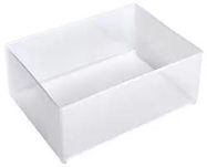 ESD INSERT, PP, 69MMX109MMX157MM, CLEAR